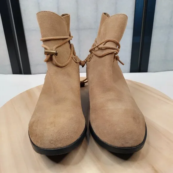 SOREL Farah Tan Booties with Flaws Women US 9 - Picture 4 of 16